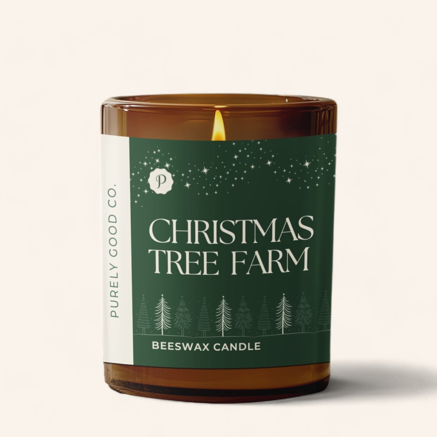 Christmas Tree Farm Beeswax Candle
