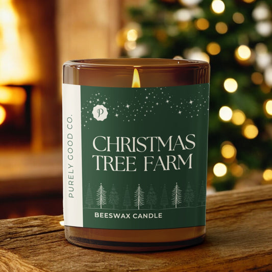 Christmas Tree Farm Beeswax Candle