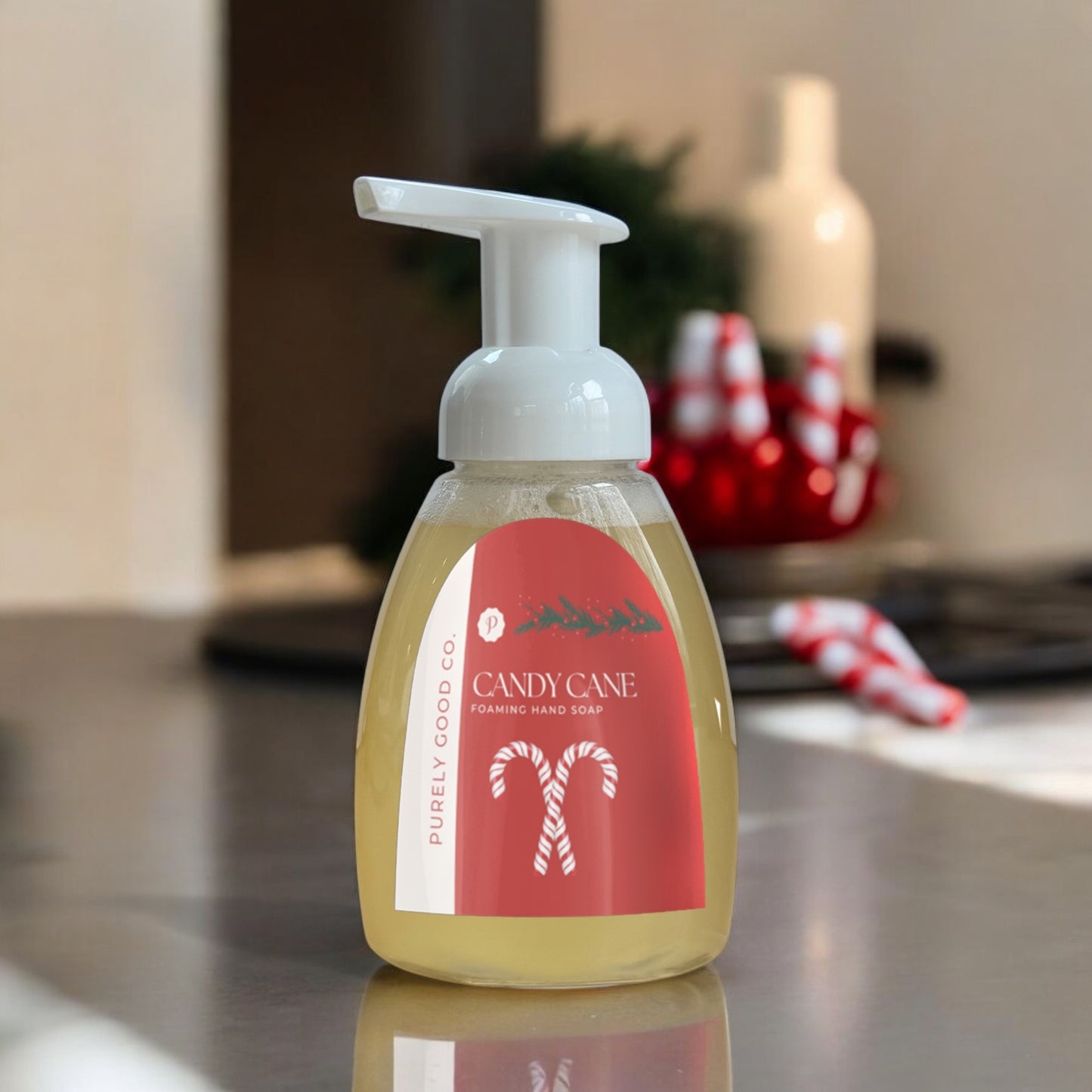 Candy Cane Foaming Hand Soap 12 oz